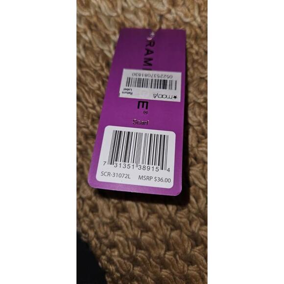 Rampage Cold Weather Ombre Knit Tassel Scarf - Beige - Ivory #2500 - Picture 3 of 3